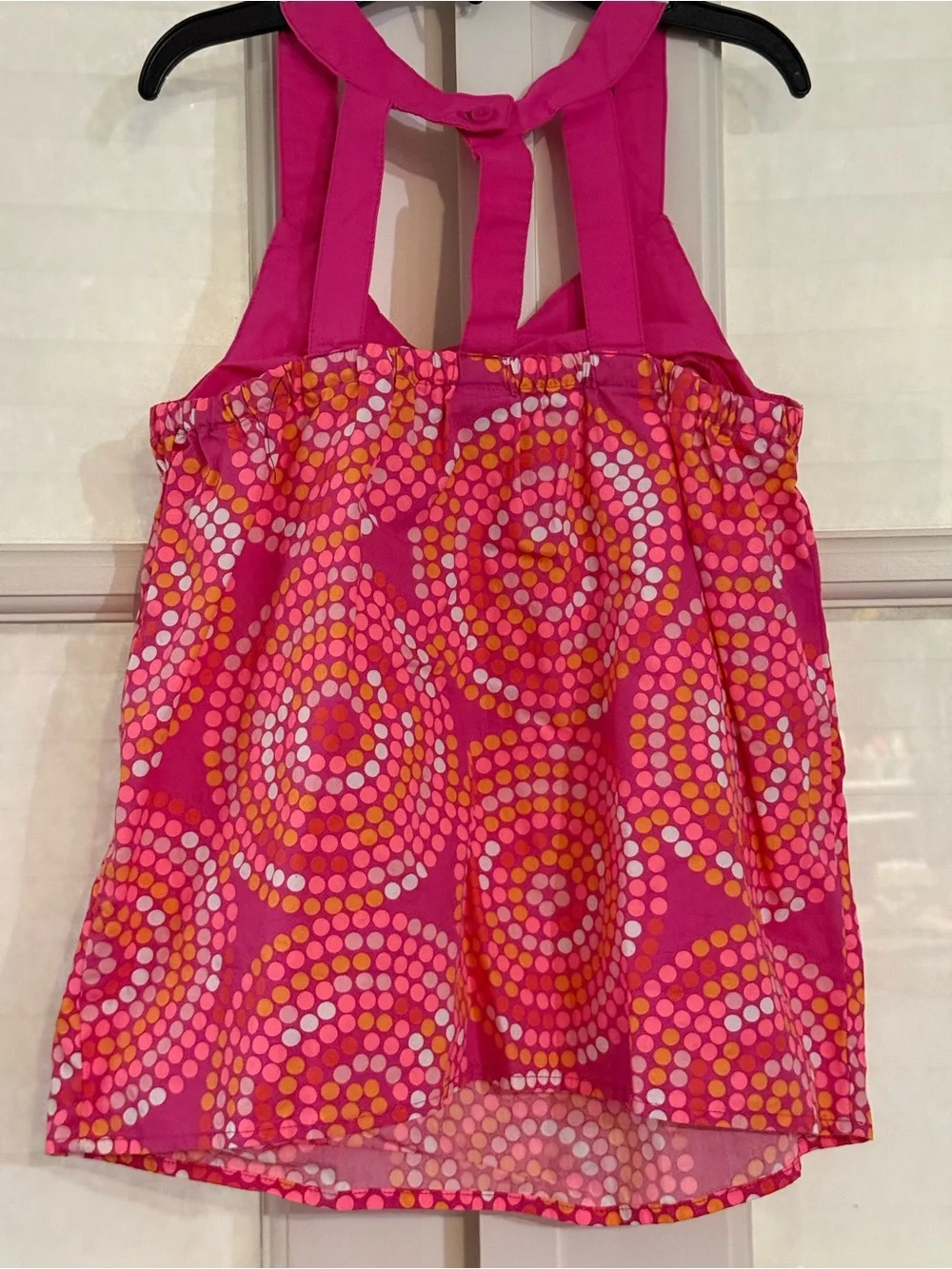 Gymboree Hot Pink Polka Spiral Tank Top